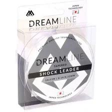 Конусный шок лидер Mikado DREAMLINE TAPERED SHOCK LEADER, 0.18-0.60 мм, 10 шт. по 15 м, прозрачный